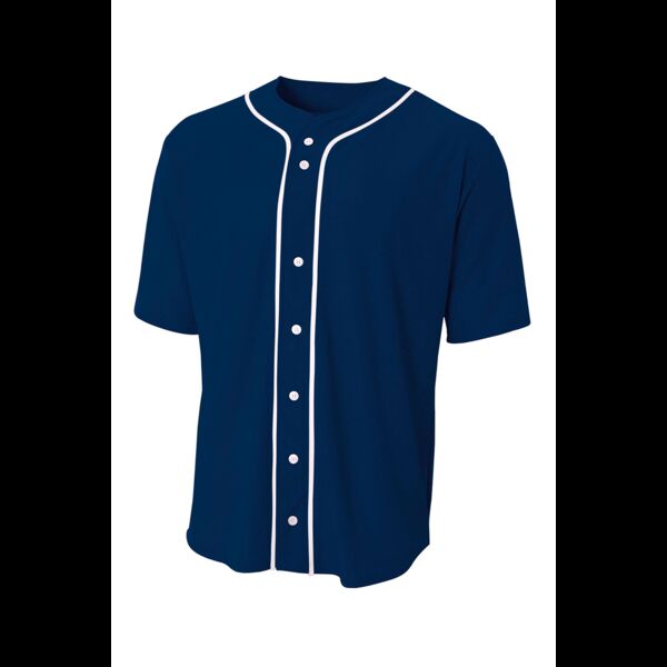 Short Sleeve Full Button Baseball Top Thumbnail