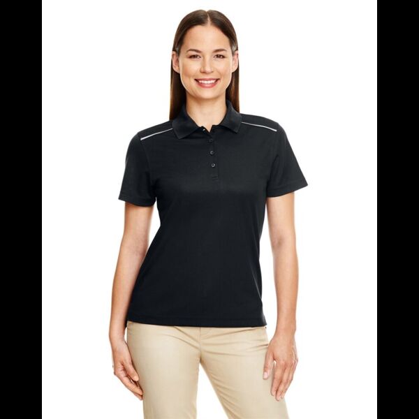 Women's Radiant Performance Piqué Polo with Reflective Piping Thumbnail