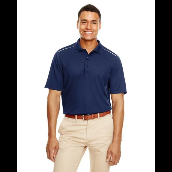 Men's Radiant Performance Piqué Polo with Reflective Piping Thumbnail