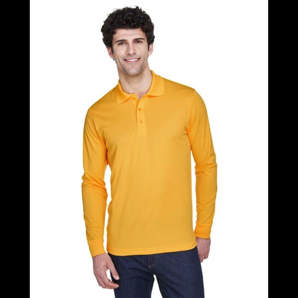 Men's Pinnacle Performance Long Sleeve Piqué Polo Thumbnail