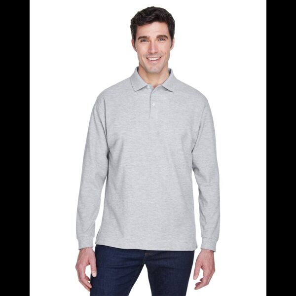 Men's Pima Piqué Long Sleeve Polo Thumbnail