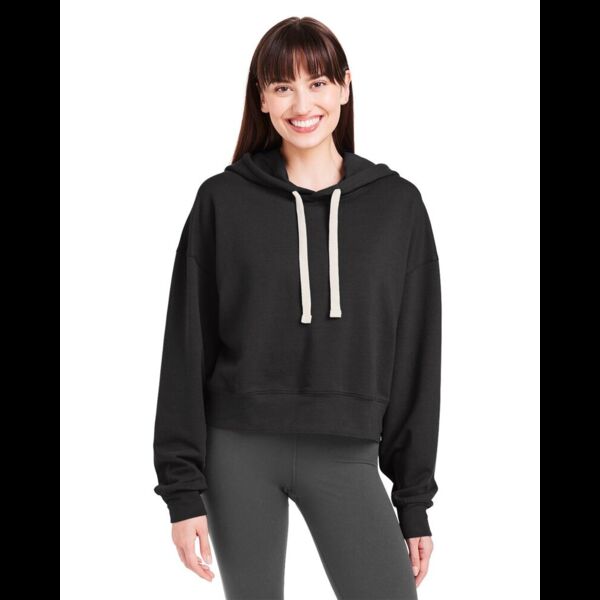 Women's Vintage Oversized Cropped Hooded Sweatshirt Thumbnail