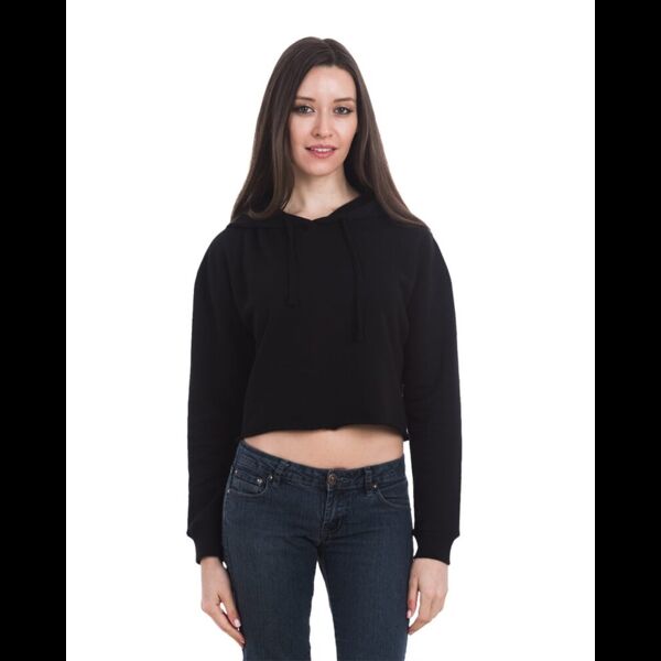 Women's Cropped Fleece Hooded Sweatshirt Thumbnail