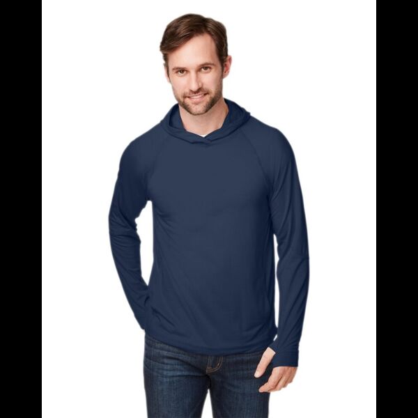 Unisex JAQ Stretch Performance Hooded Long Sleeve T-Shirt Thumbnail