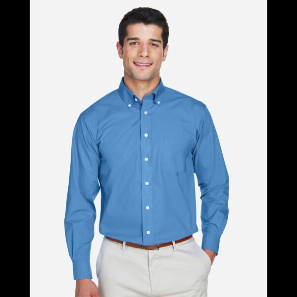 Men's Tall Crown Collection® Broadcloth Woven Dress Shirt Thumbnail