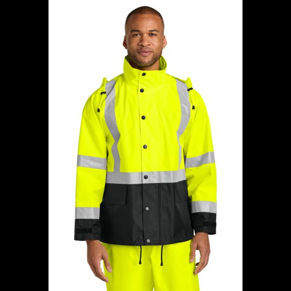 Ansi 107 Class 3 Rain Jacket Thumbnail
