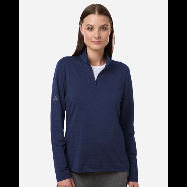 Women's Textured Stripe Quarter-Zip Pullover Thumbnail