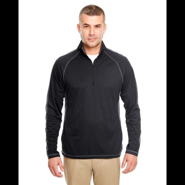 Cool & Dry Sport Quarter-Zip Pullover with Side and Sleeve Panels Thumbnail