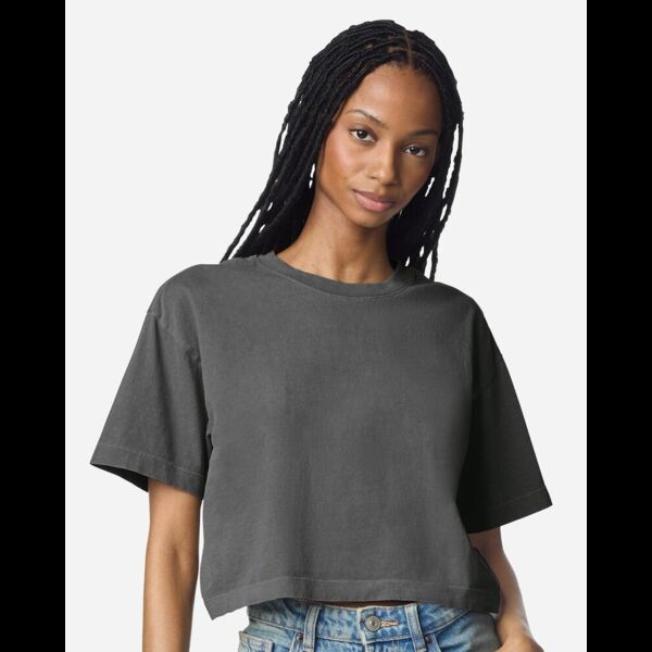 Women's Garment-Dyed Heavyweight Cropped Tee Thumbnail