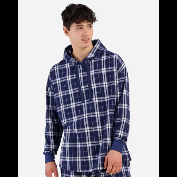 Unisex Flannel Hooded Pullover Thumbnail