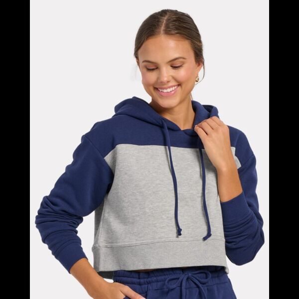 Women's Cropped Fleece Hooded Sweatshirt Thumbnail