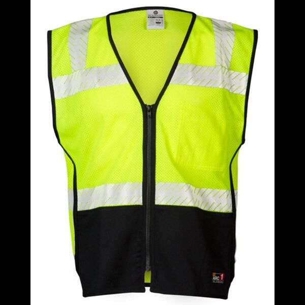 Unisex Premium Black Series® FR Black Bottom Mesh Vest Thumbnail