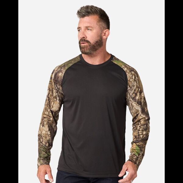 Unisex Realtree® Performance Colorblocked Long Sleeve T-Shirt Thumbnail