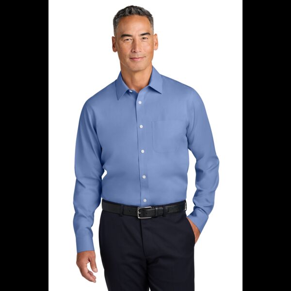 Wrinkle Free Stretch Pinpoint Spread Collar Shirt Thumbnail