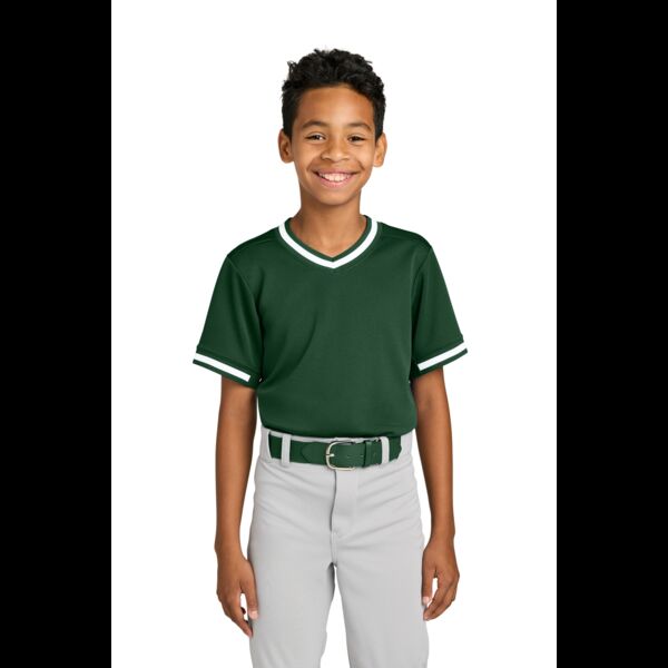 Youth Tough Mesh V Neck Baseball Jersey Thumbnail