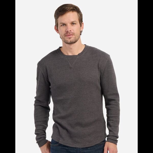 Men's Waffle Knit Long Sleeve T-Shirt Thumbnail