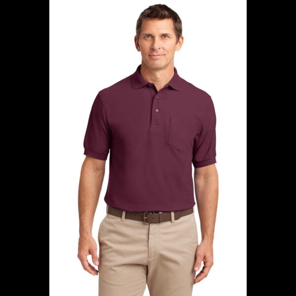 Tall Silk Touch Polo with Pocket Thumbnail